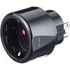 Elektros lizdo adapteris, JAV / Jap į ES , įžemintas, gyvūnų apsauga Brennenstuhl juodas / GT-473