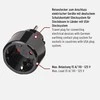 Elektros lizdo adapteris, JAV / Jap į ES , įžemintas, gyvūnų apsauga Brennenstuhl juodas / GT-473