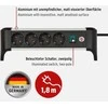 Brennenstuhl 1391040400 Alu-Office-Line 4-fach 1,8m sidabrinis/juodas