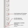 Ilgiklis BRENNENSTUHL Bremounta, 5 lizdų, 2 USB, 3m, baltos sp.