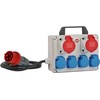 Brennenstuhl Brennenstuhl BKV 2/4 T IP44 PDU maitinimo skirstytuvas 6 x tinklo lizdai Juoda, Mėlyna, Pilka, Raudona