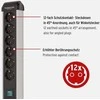 Brennenstuhl Premium-Alu-Line maitinimo juostelė 12 krypčių 3 m H05VV-F 3G1.5