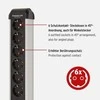 Buitinis ilgintuvas BRENNENSTUHL ALU-LINE, 6 vietų, 3m