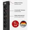 Listwa zasilająca Brennenstuhl Premium-Line przeciwprzepięciowa 6 gniazd 5 m juoda (1951160402)