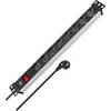 Brennenstuhl Premium-Line Technic Aliuminis, 8xCEE 7/4, 1xCEE 7/7, 19 "1U, 2m, juodas / sidabras1390007018 / GT-650
