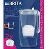 Drėkintuvas Brita Glass+ filter jug with 2 MaxtraPro PP cartridges (mėlynas; 2.5 l)