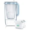 Drėkintuvas Brita Glass+ filter jug with 2 MaxtraPro PP cartridges (mėlynas; 2.5 l)