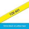 Juosta Brother TZE -631 (juoda geltona)