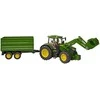 „Bruder“ – „John Deere 7R 350“ su priekiniu krautuvu ir apverčiamuoju priekaba (03155)