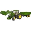 Traktorius su krautuvu ir priekaba Bruder 03155 John Deere 7R 350