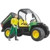 BRUDER mažas traktorius John Deere Gator XUV 855D su vairuotoju, 02490
