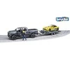 BRUDER automobilis RAM 2500 Power Wagon su priekaba, 02504