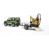 BRUDER sunkvežimis Land Rover ir eskavatorius su darbuotoju, 2593