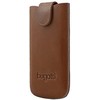 Bugatti XL universalus odinis dėklas su magnetu, skirtas Juodas (7,5 х 13,5 cm)