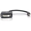 C2G 20cm Mini DisplayPort to DVI Adapteris - Thunderbolt to Single Link DVI-D Converter M/F - Juodas - DisplayPort-Kabelis - Mini DisplayPort (M) zu DVI-D (W) - 20 cm - Juodas