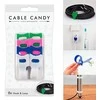 Cable Candy opaska žalia rožinė mėlyna balta 8szt