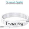 Realpower RealPower įkrovimo/duomenų kabelis USB-C į USB-C 1m baltas 3A