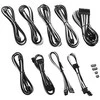 CableMod C-Series PRO ModMesh Cable Kit for Corsair AXi/HXi/RM (Geltona Label) – juodos spalvos/baltos spalvos
