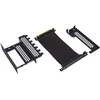 CableMod vertical graphics card holder with PCIe x16 riser cable, 1x DisplayPort, 1x HDMI – juodos spalvos
