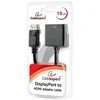 GEMBIRD AB-DPM-HDMIF-002 DisplayPort kištukas į HDMI kištuką, 10 cm, juodas, blisterinė pakuotė