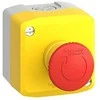 Schneider Electric Kasetė su saugos mygtuku sukant 1Z 1R geltona IP65 (XALK178E)