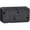 Schneider Electric Mureva Styl Sienos pagrindas 2x horizontalus antracitas MUR37914