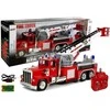 Lean Toys Gaisrinės mašina su nuotoliniu valdymu ir ištraukiama kopėčia, 60 cm, 1:18