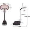 Lean Sport Krepšinio stovas Lean Toys 190-260 cm