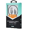 CANYON laidas UM-5 MicroUSB 10W 1m Dark Pilkas