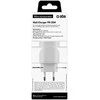 SBS TETRPD20W 20W USB-A USB-C sieninis įkroviklis su maitinimo tiekimu – baltas