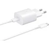 Įkroviklis Samsung EP-TA800NW 25W + Type-C kabelis 25W baltas
