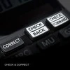 CASIO skaičiuotuvas: CHECK ir CORRECT klavišų detalė