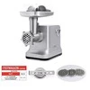 Mėsmalė Caso | Meat Grinder | FW2000 | Sidabrinis | Greičių skaičius 2 | Priedas for butter cookies; Drip tray