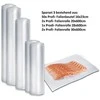 Caso | Foil set 3 for vacuuming + Sous Vide Cooking | 01237 | Dimensions (W x L) 16 x 23 cm, 20 x 600 cm, 28 x 600 cm, 30 x 600 cm