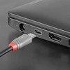 USB Kabelis - LINDY Anthra Line USB 2.0 Type C į Micro-B Laidas, M/M, 480Mbps, 2.5W, PVC Danga, 3 m, Juodas