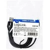 LOGILINK CU0138 LOGILINK – USB 2.0 kabelis USB-A kištukas iki USB-C (90 kampu) kištukas, 1 m