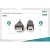 Digitus Cable Digitus jungtis USB A į USB-B 3 m juodas