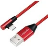 LOGILINK CU0146 LOGILINK – USB 2.0 kabelis USB-A kištukas iki USB-C (90 kampu) kištukas, raudonas, 1 m