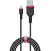 Lindy Įkrovimo Laidas - USB Tipo A į Lightning 0.5m PVC Nikelio Dangaus Jungtys