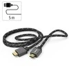 Cable Hama HDMI™ 2.1 auksinis-pl. 5m