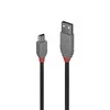Lindy USB 2.0 kabelis, A tipo į MiniB tipo, antracito spalvos, 1,0 m