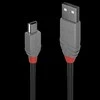 USB Kabelis - LINDY Anthra Line USB 2.0 Type A į Mini-B Laidas M/M, 5 m, Juodas