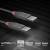USB Kabelis - LINDY Anthra Line USB 2.0 Tipo A į A Laidas, M/M, 1 m, Juodas