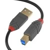 USB Kabelis - LINDY USB 3.2 Type A į B Laidas, M/M, 5Gbps, 3 m, Juodas