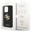 Dėklas GUESS GUHCP15LPP4LGK IPHONE 15 PRO 6.1 "Juodas/Juodas HARDCASE LEATHER PERFORATED 4G GLITTER LOGO