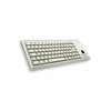 Klaviatūra CHERRY G84-4400 Compact ML jungikliai, integr. Trackball, US-išdėstymas, hellgrau