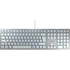 Klaviatūra Cherry KC 6000 SLIM FOR MAC, US, sidabrinė / TB-661-US