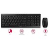 CHERRY STREAM DESKTOP US LAYOUT - Klaviatūra ir pelė USB Juodas