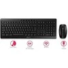 Klaviatūra ir pelė Kit Cherry Stream Desktop RF belaidė Juodas QWERTZ DE
