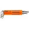 Ilgi Torx raktų rinkinys NEO 09-524 (T10-T50, 9 vnt.)